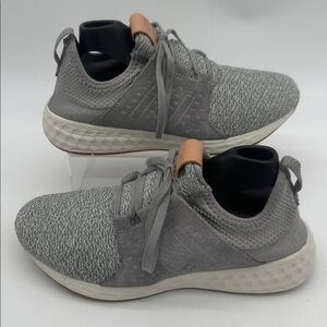 New Balance  Womens Fresh Foam Cruz WCRUZOG Gray Running Shoes Sneakers 8.5B
